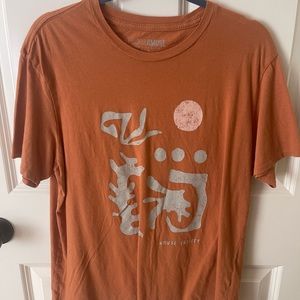 tan graphic tee from luca and grae